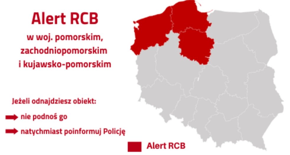 Alert RCB dotyczący obiektu powietrznego przypominającego balon