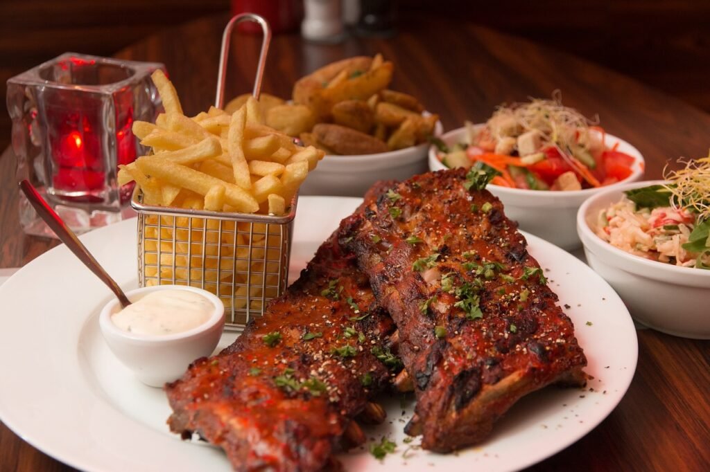 Grillowane żeberka BBQ w amerykańskim stylu