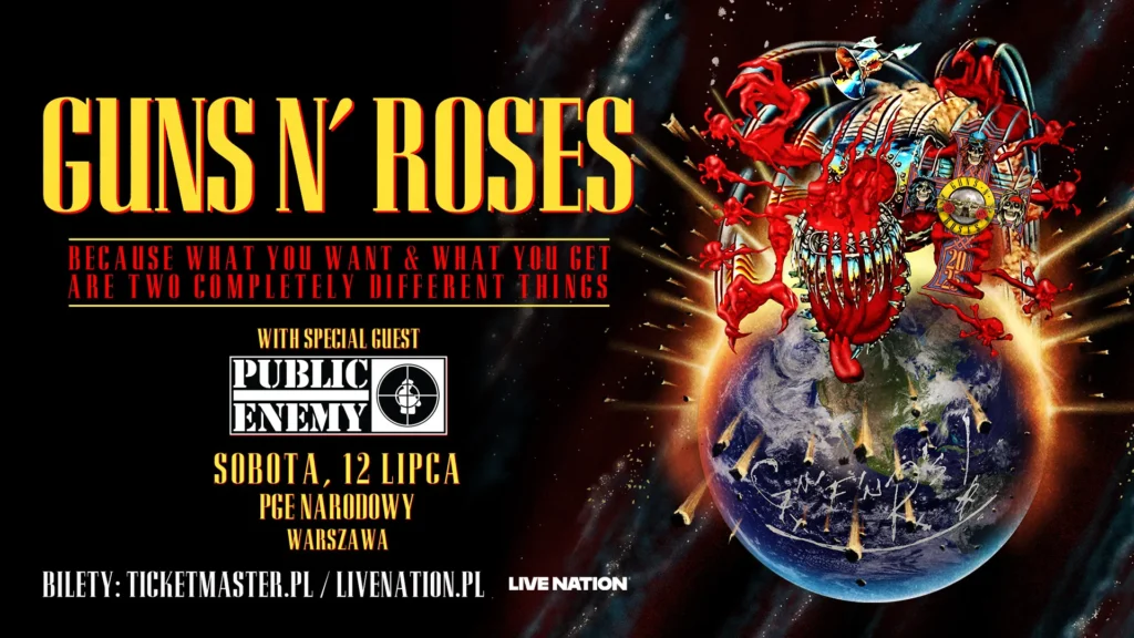 Guns N’ Roses w Warszawie już za kilka dni – wszystko, co musisz wiedzieć!