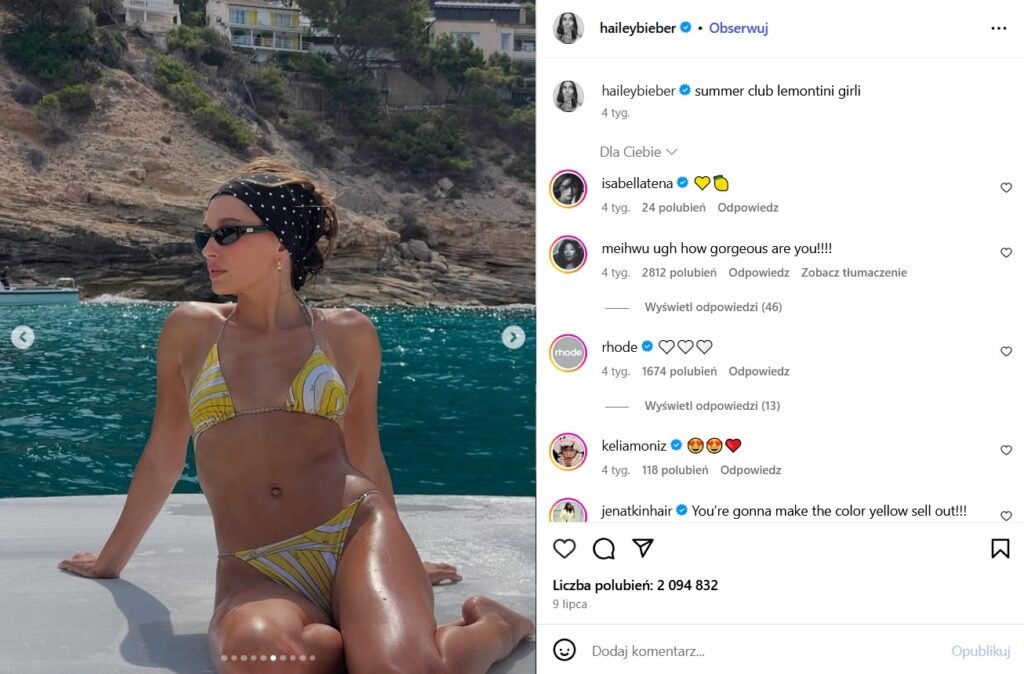 Która królowa bikini podbiła internet tego lata: Kylie Jenner, Dua Lipa czy Hailey Bieber?